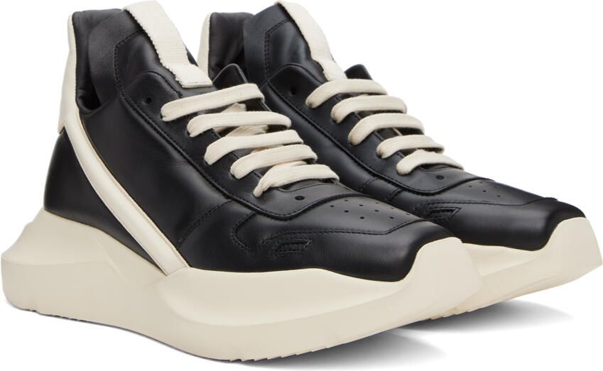 Rick Owens Black Geth Sneakers - Picture 2