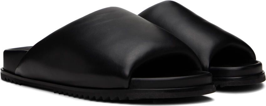 Rick Owens Black Granola Slides - Picture 2