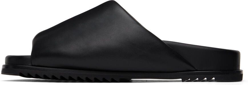 Rick Owens Black Granolas Slides - Picture 4