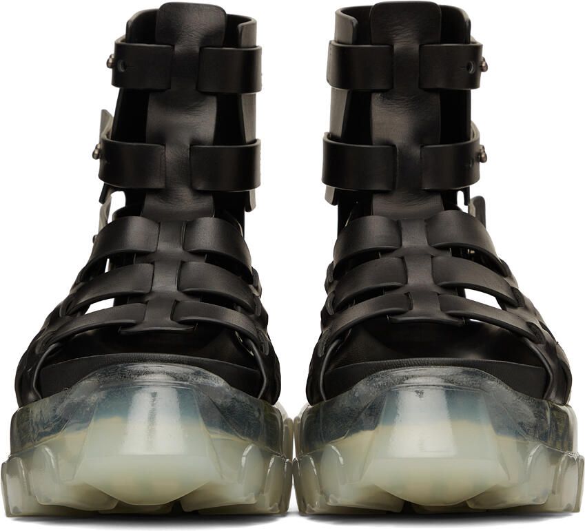 Rick Owens Black Hiking Tractor Sandals