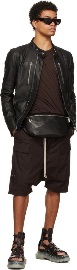 Rick Owens Black Hiking Tractor Sandals - Picture 3