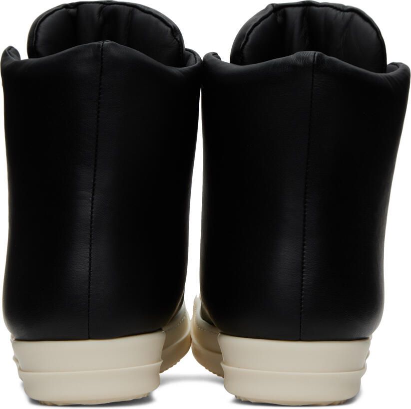 Rick Owens Black Leather Sneakers