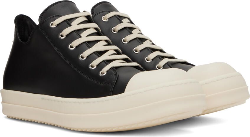 Rick Owens Black Low Sneakers