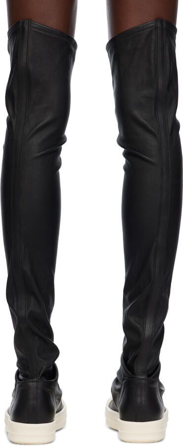 Rick Owens Black Stocking Sneakers - Picture 2