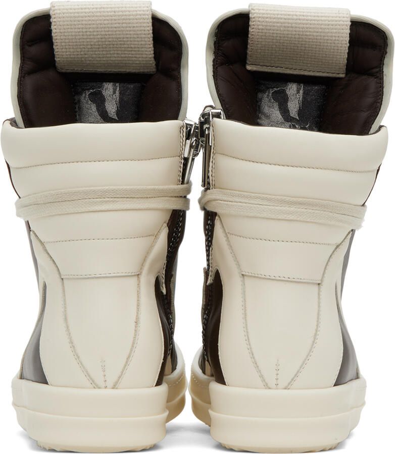 Rick Owens Brown Geobasket Sneakers