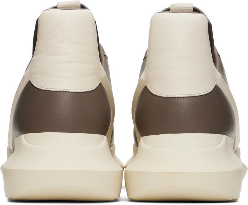 Rick Owens Gray & Off-White Geth Sneakers