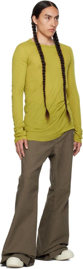 Rick Owens Green High Sneakers - Picture 4