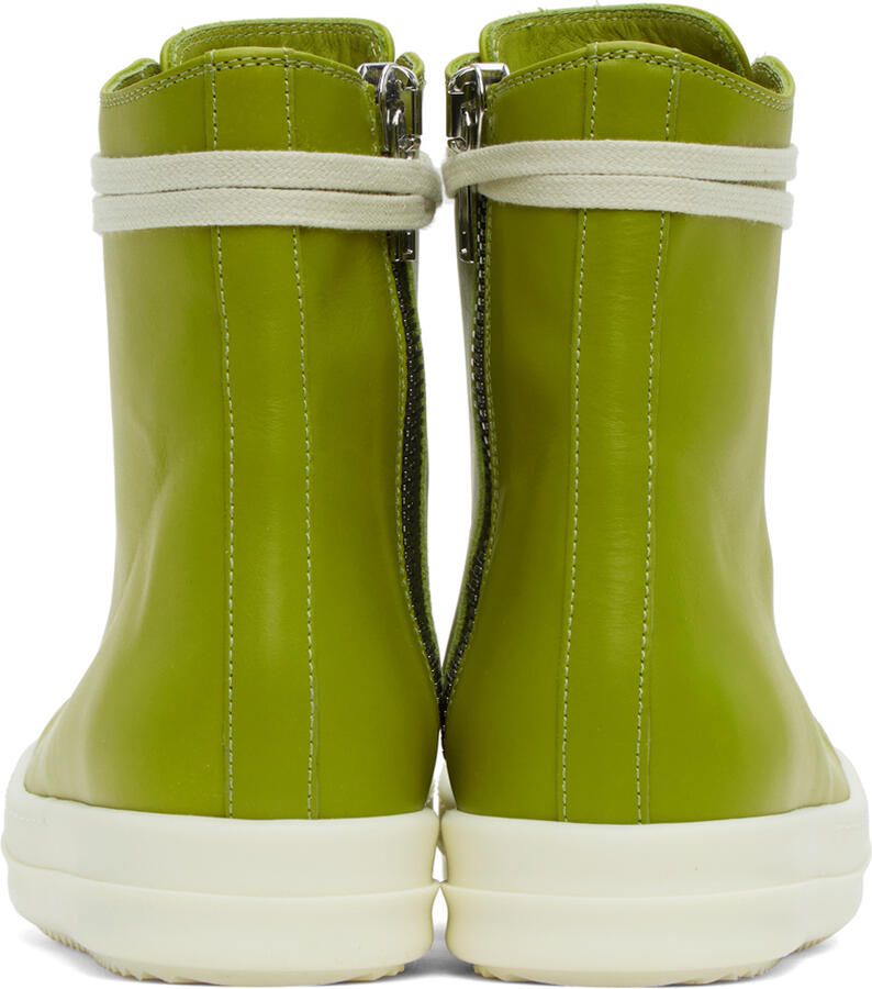 Rick Owens Green High Sneakers
