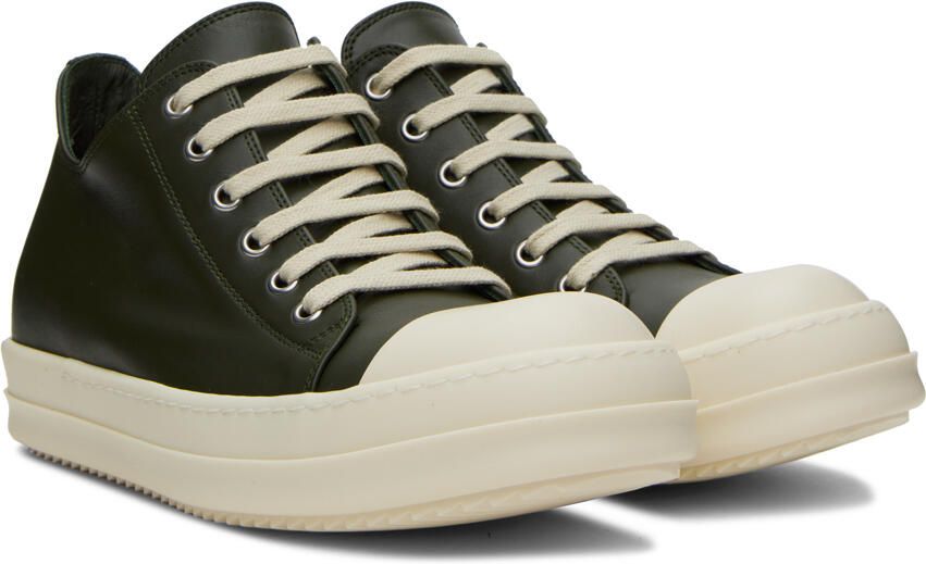 Rick Owens Green Low Sneakers - Picture 2