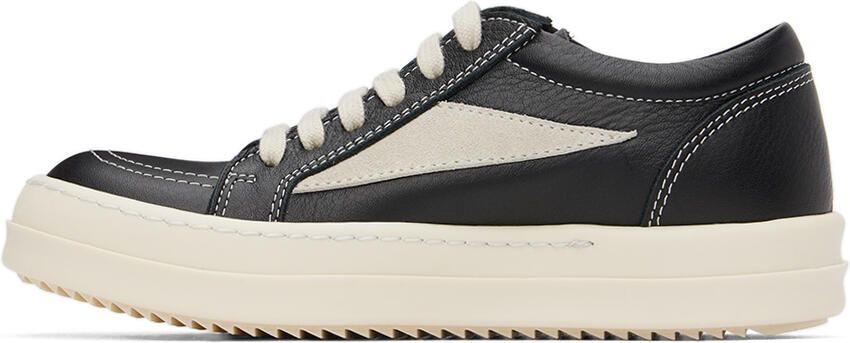 Rick Owens Kids Black & Off-White Vintage Sneakers - Picture 3