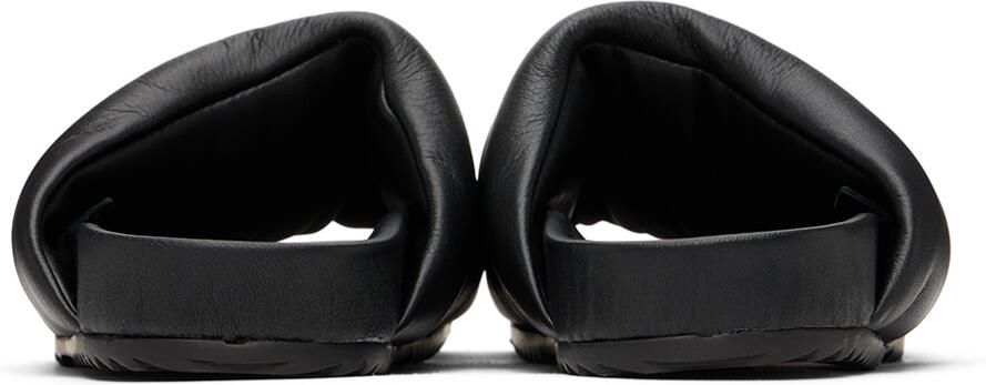 Rick Owens Kids Black Puffer Slides - Picture 5