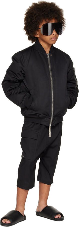 Rick Owens Kids Black Puffer Slides - Picture 2