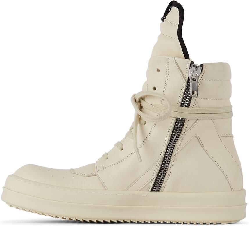 Rick Owens Kids Off-White Geobasket High Sneakers - Picture 3