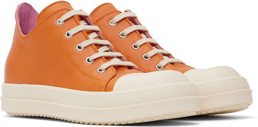 Rick Owens Kids Orange Low Sneakers - Picture 2