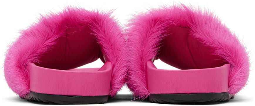 Rick Owens Kids Pink Puffer Slides