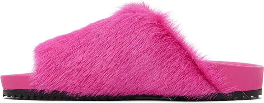 Rick Owens Kids Pink Puffer Slides - Picture 4