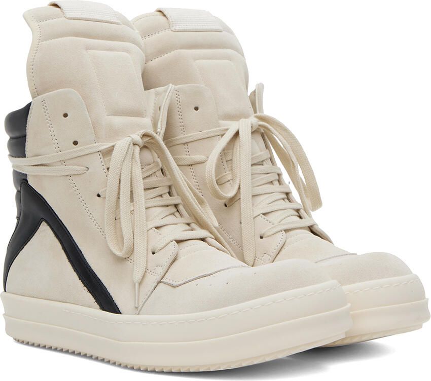 Rick Owens Off-White Geobasket Sneakers - Picture 3