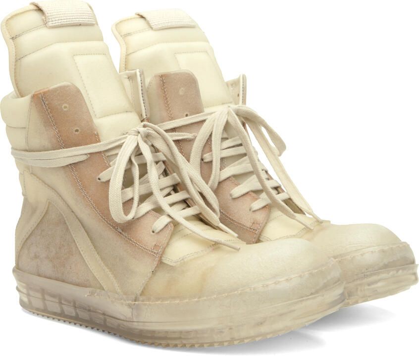 Rick Owens Off-White Geobasket Sneakers - Picture 3