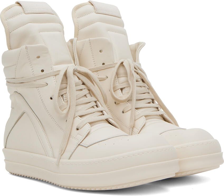 Rick Owens Off-White Geobasket Sneakers - Picture 3