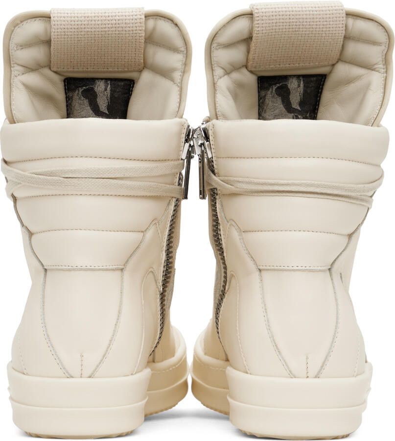 Rick Owens Off-White Geobasket Sneakers