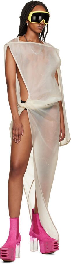 Rick Owens Pink Grilled Boots - Picture 4