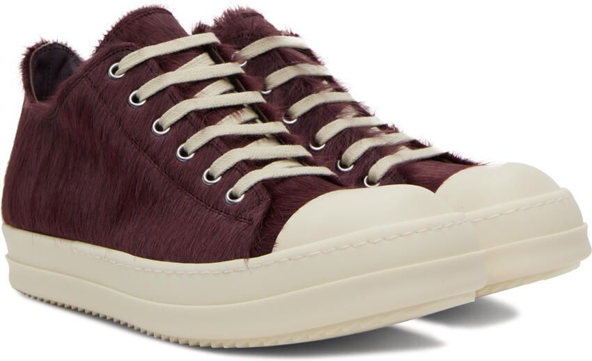 Rick Owens Purple Fur Sneakers - Picture 2