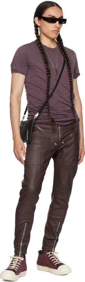 Rick Owens Purple Fur Sneakers - Picture 4