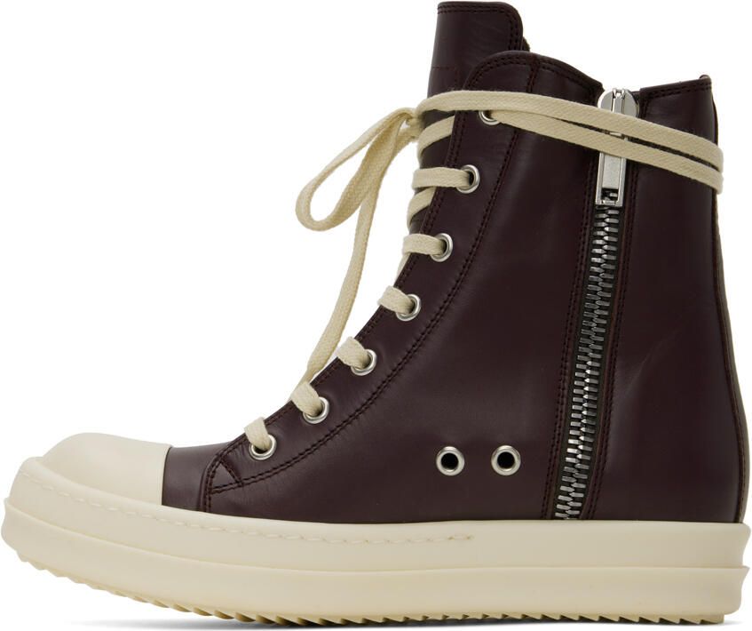 Rick Owens Purple High Sneakers - Picture 3