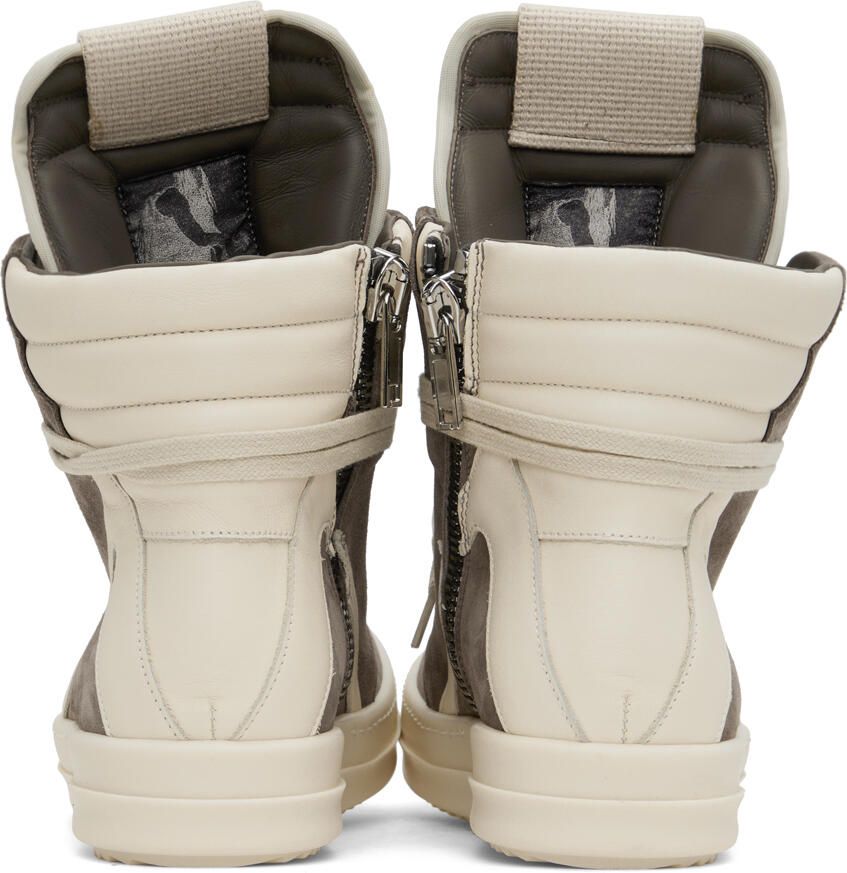 Rick Owens Taupe Geobasket Sneakers