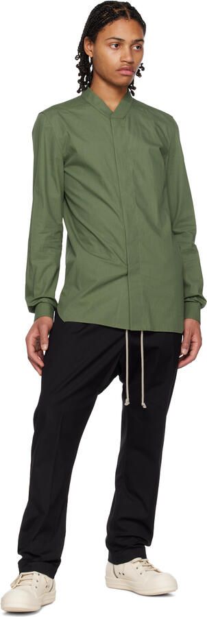 Rick Owens White Leather High Sneakers - Picture 4