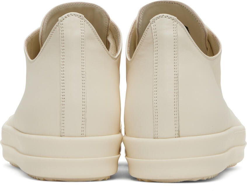 Rick Owens White Low Sneakers - Picture 4