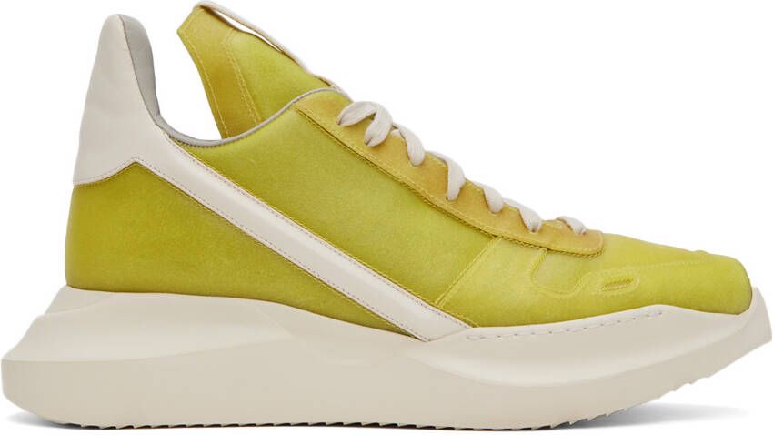 Rick Owens Yellow Geo Geth Sneakers
