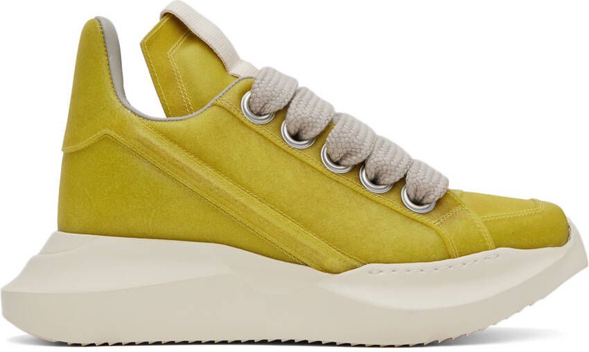 Rick Owens Yellow Geth Sneakers - Picture 5