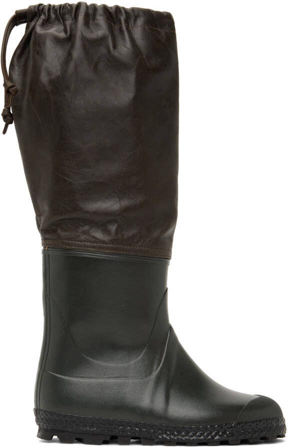 Rier SSENSE Exclusive Brown & Green Boots