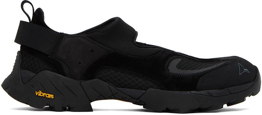 ROA Black Cutout Sneakers - Picture 4