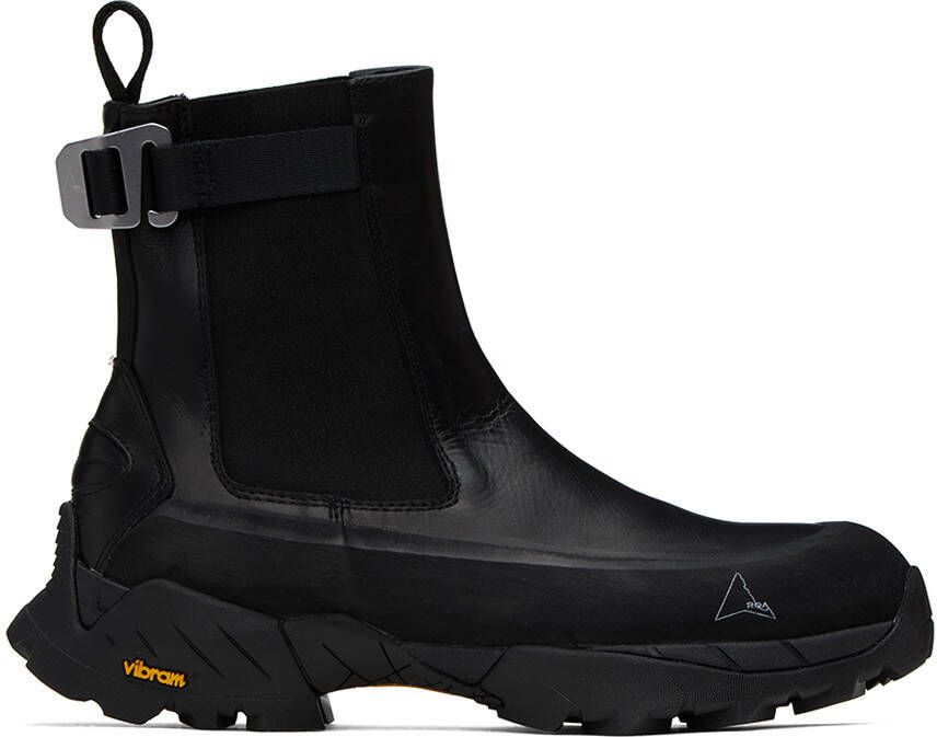 ROA Black Toe Cap Chelsea Boots - Picture 5