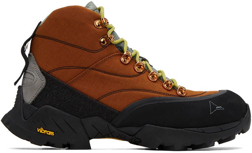 ROA Orange & Black Andreas Strap Boots - Picture 5