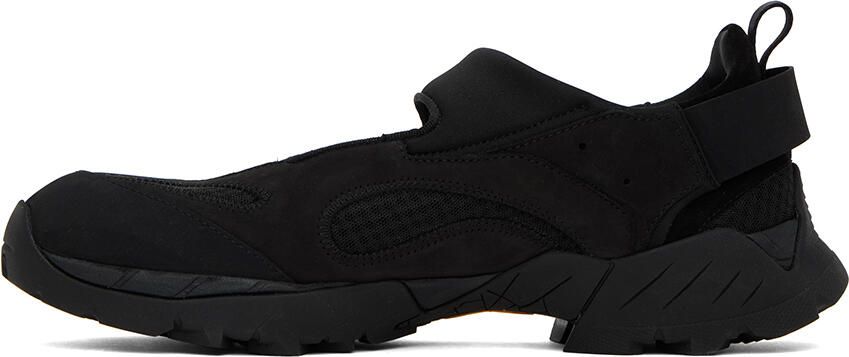 ROA Black Cutout Sneakers - Picture 3