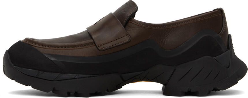 ROA Brown Printed Loafers - Picture 3