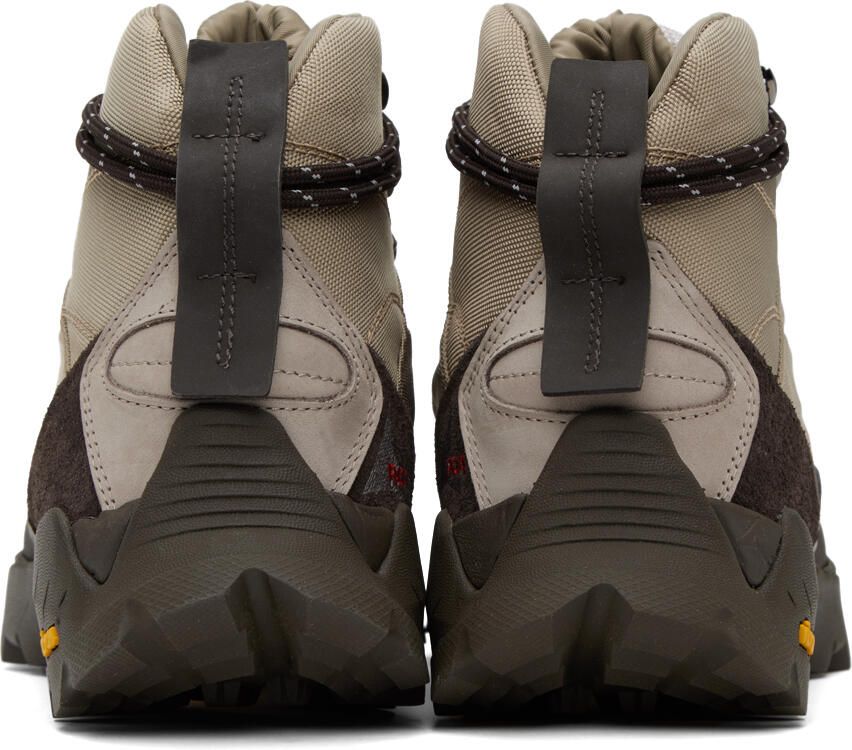 ROA Taupe & Brown Andreas Strap Boots