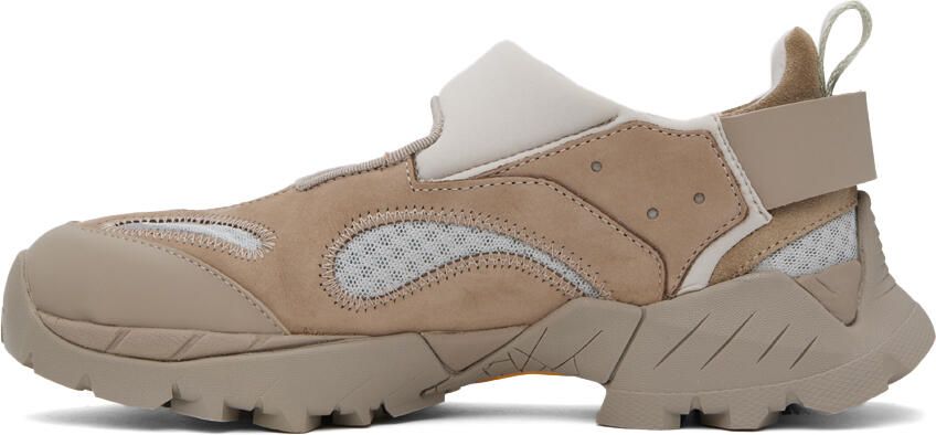ROA Taupe Cutout Sneakers - Picture 3