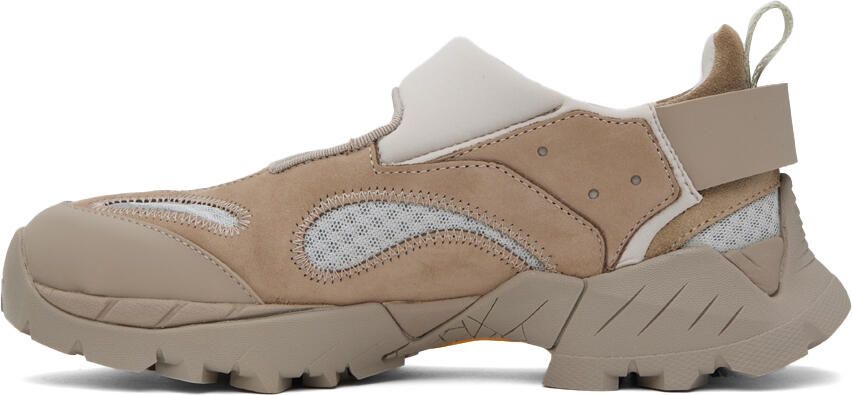 ROA Taupe Cutout Sneakers - Picture 3