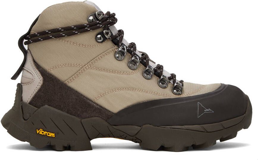 ROA Taupe & Brown Andreas Strap Boots - Picture 9