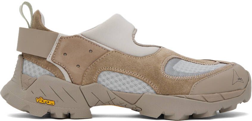 ROA Taupe Cutout Sneakers - Picture 5