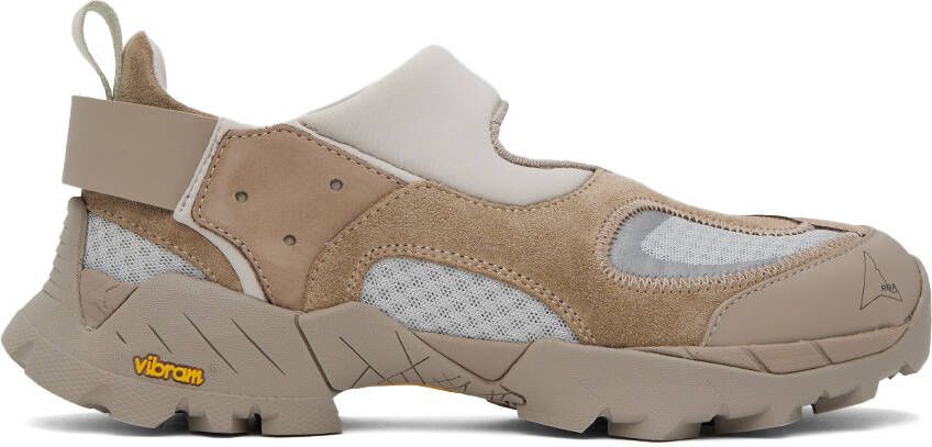 ROA Taupe Cutout Sneakers - Picture 5