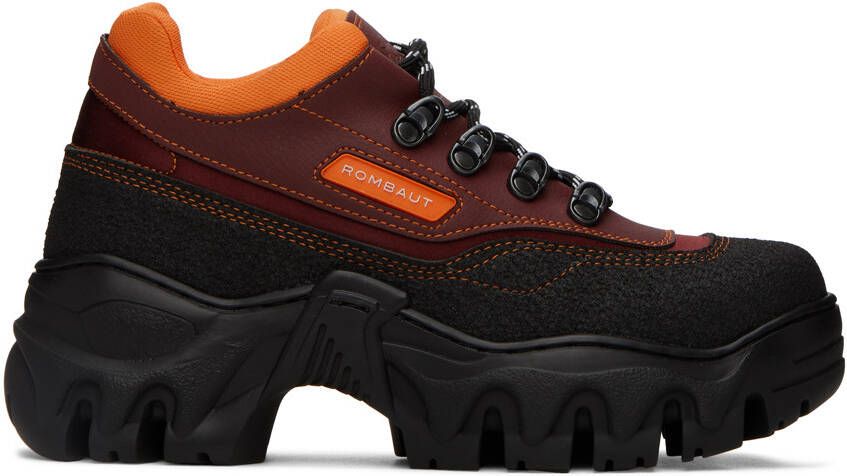 Rombaut Burgundy Boccaccio II Apple Leather Sneakers - Picture 5