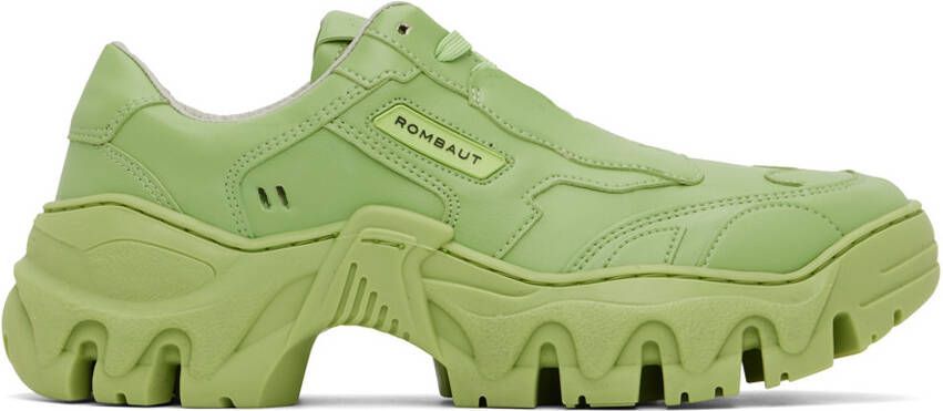 Rombaut Green Boccaccio II Apple Leather Sneakers - Picture 5
