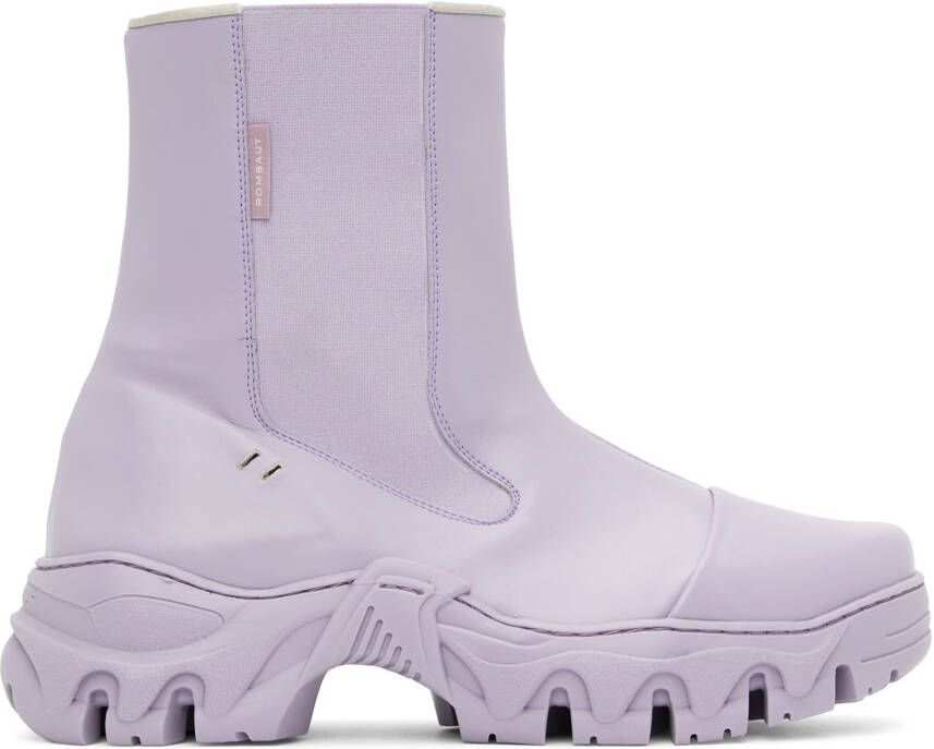 Rombaut Purple Boccaccio II Apple Leather Chelsea Boots - Picture 3