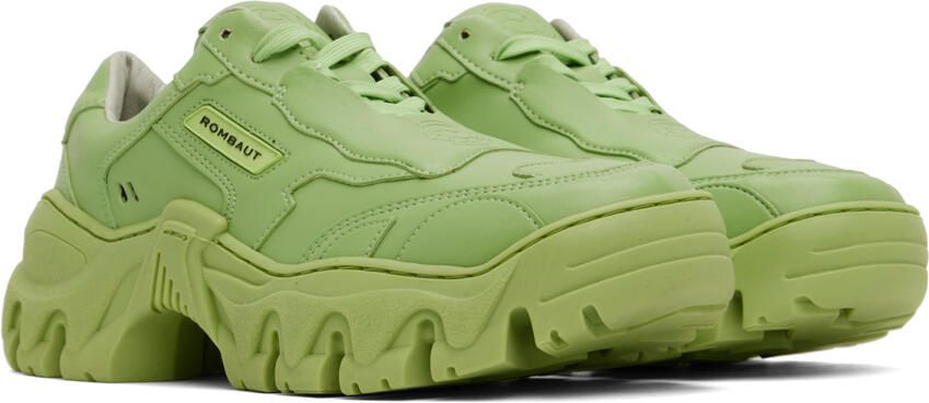 Rombaut Green Boccaccio II Apple Leather Sneakers - Picture 3