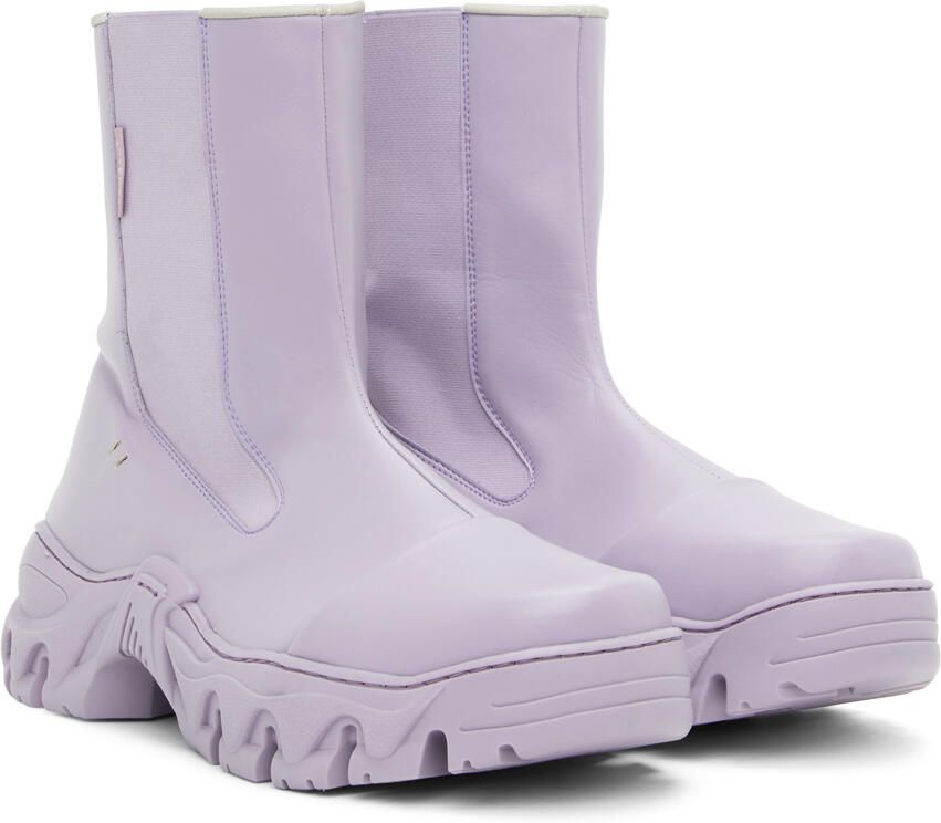 Rombaut Purple Boccaccio II Apple Leather Chelsea Boots - Picture 2